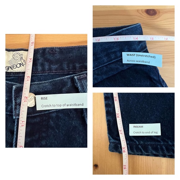 Sasson Vintage Mom Jeans Waist Size 29 High Waisted Dark Wash 80's Relaxed - Picture 4 of 6